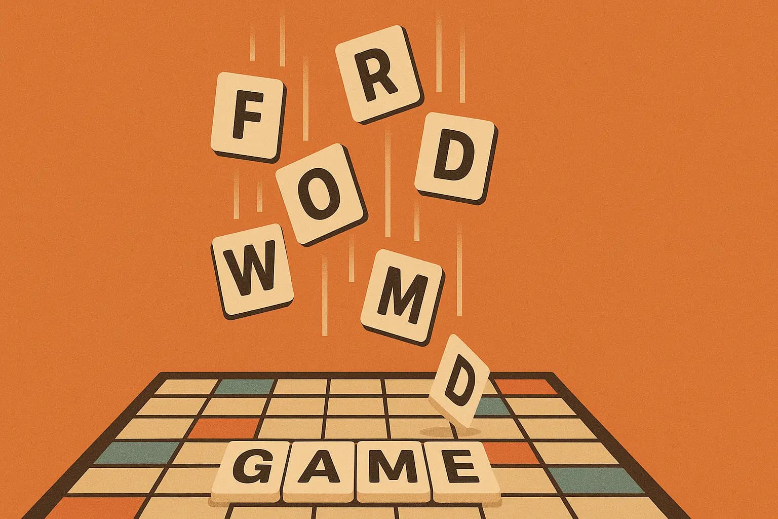 Typing falling words game